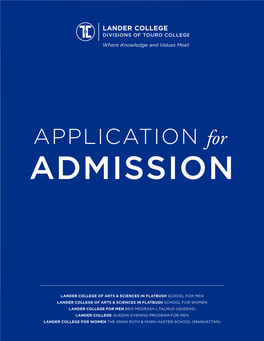 Lander College Application