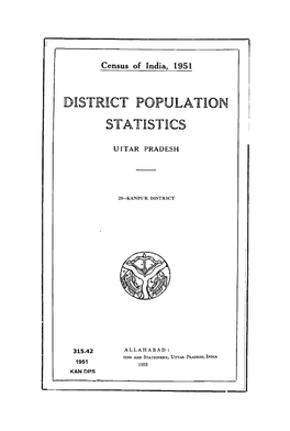 District Population Statistics, 20-Kanpur , Uttar Pradesh