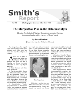 The Morgenthau Plan in the Holocaust Myth