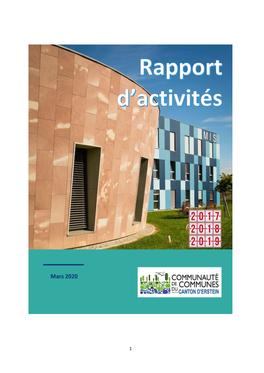 Rapport D'activites 2017-2018-2019