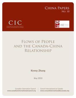Flows of People and the Canada-China Relationship