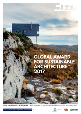 Global Award for Sustainable Architecture™ 2017