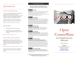 Open Courseware