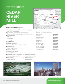 Cedar River MILL