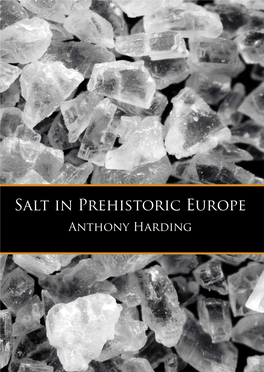 Salt in Prehistoric Europe Prehistoric in Salt