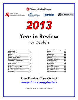 Year in Review for Dealers