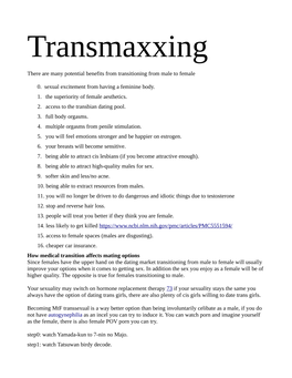 Transmaxxing