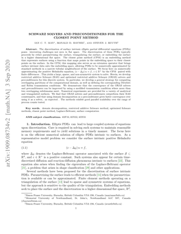 Schwarz Solvers and Preconditioners for the Closest Point Method