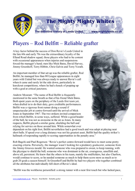 Rod Belfitt – Reliable Grafter