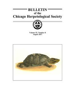 BULLETIN Chicago Herpetological Society