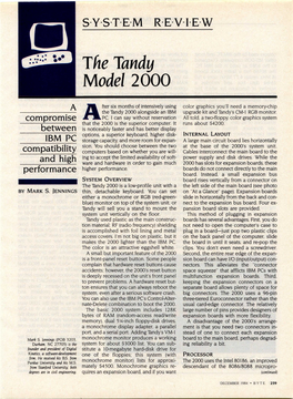 The Tandy Model 2000