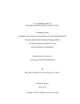 Mvanallen Final Dissertation Dcyphering the Jit with Graduate