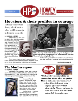 Hoosiers & Their Profiles in Courage