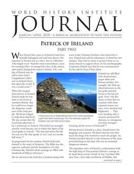 Patrick of Ireland Part Two Hen Patrick First Came to Ireland He Had Been Some Celtic Christian Brothers Who Shared His Vi - Brutally Kidnapped and Sold Into Slavery