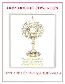 Holy Hour of Reparation