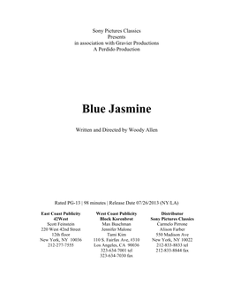 Blue Jasmine