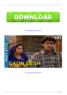 Download Full Hd Movie Gaon Desh