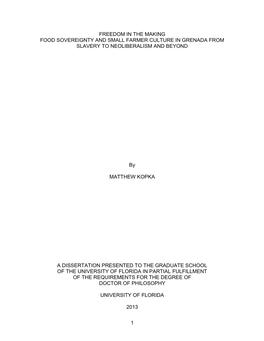 University of Florida Thesis Or Dissertation Formatting