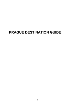 Prague for Tourism
