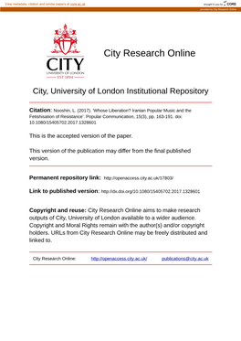 City Research Online