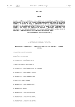 TRATADO 21.6.2005 ES Diario Oficial De La Unión Europea L 157/11