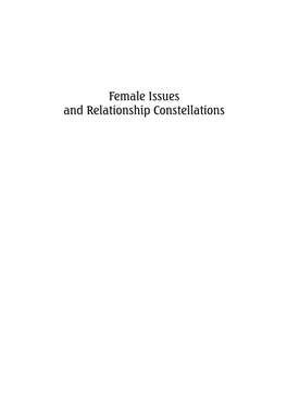 Female Issues and Relationship Constellations. the Literary World Of