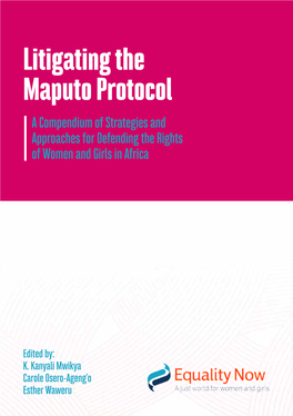 Litigating the Maputo Protocol a Compendium of Strategies and Approaches for Defending the Rights of Women and Girls in Africa