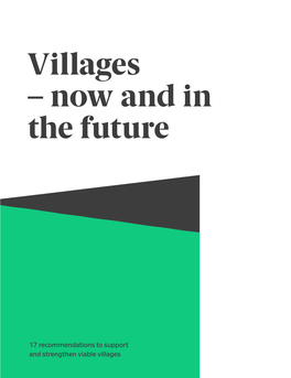 Villages – Now and in the Future