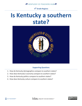 Is Kentucky a Southern State?