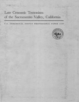 Late Cenozoic Tectonism of the Sacramento Valley, California