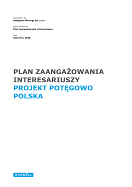 Plan Zaangażowania Interesariuszy Projekt Potęgowo Polska