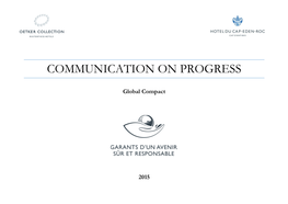 Communication on Progress