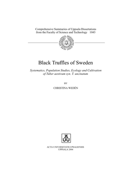 Black Truffles of Sweden