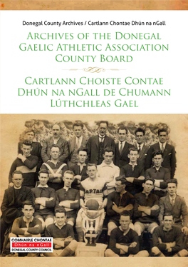 Archives of the Donegal Gaelic Athletic Association County Board