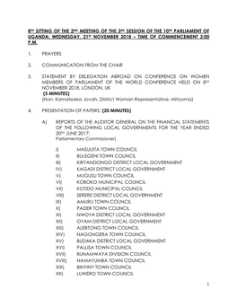 1 8Th Sitting of the 2Nd Meeting