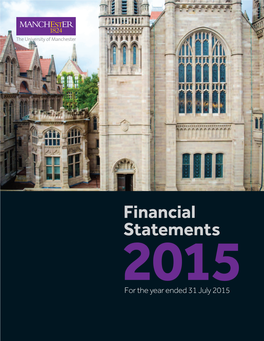 Financial Statements 2015 for the Year Ended 31 July 2015 Contents Oﬃcers and Advisers