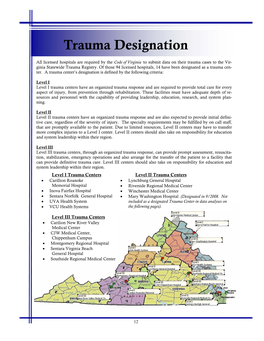 Trauma Designation