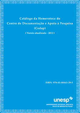 Cedap) ( Versão Atualizada - 2012 )