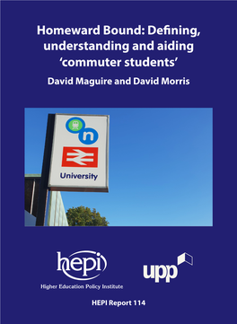 Defining, Understanding and Aiding 'Commuter Students'