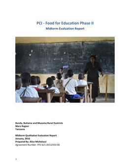 PCI - Food for Education Phase II Midterm Evaluation Report