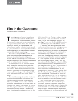 Film in the Classroom: the Non-Print Connection