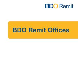 BDO Remit Directory(As of Oct03)