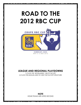 Road to the 2012 Rbc Cup