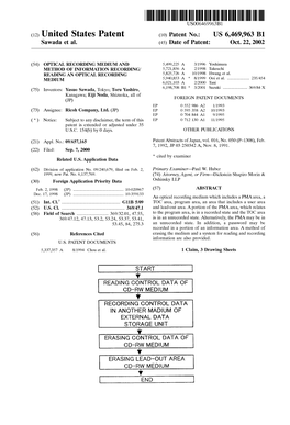 (12) United States Patent (10) Patent No.: US 6,469,963 B1 Sawada Et Al