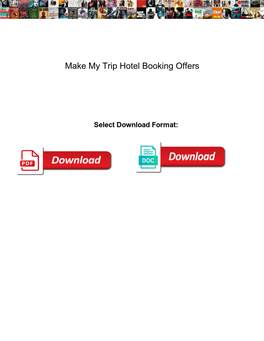 Make My Trip Hotel Booking Offers