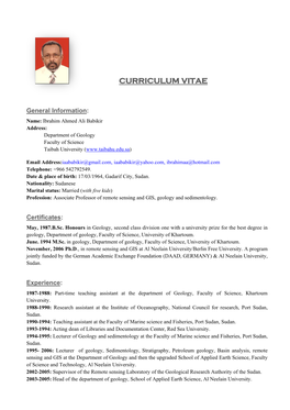 Curriculum Vitae