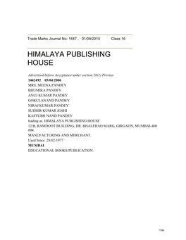 Himalaya Publishing House