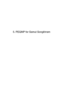 5. PEQMP for Samut Songkhram