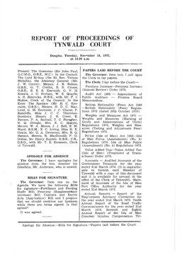 18 Nov 1975 Tynwald Hansard Audit Act 1886 — Appointment of Public