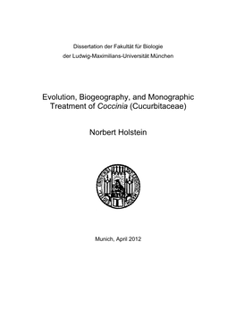 Evolution, Biogeography, and Monographic Treatment of Coccinia (Cucurbitaceae)